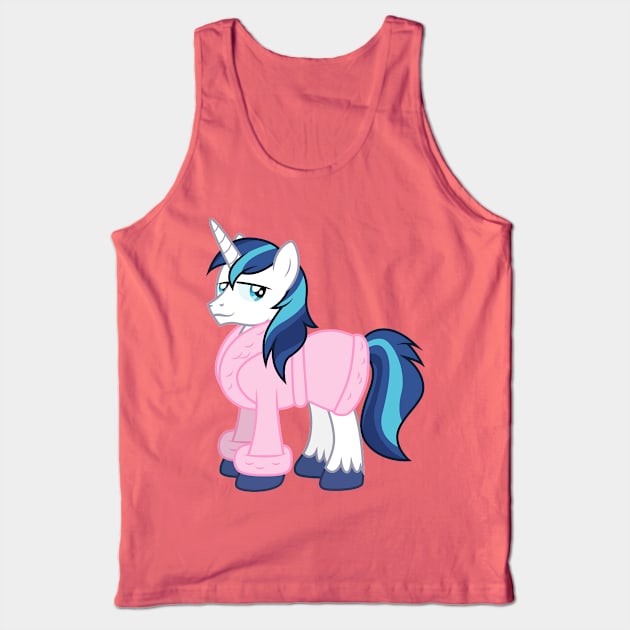 Shining Armor in a bathrobe Tank Top by CloudyGlow